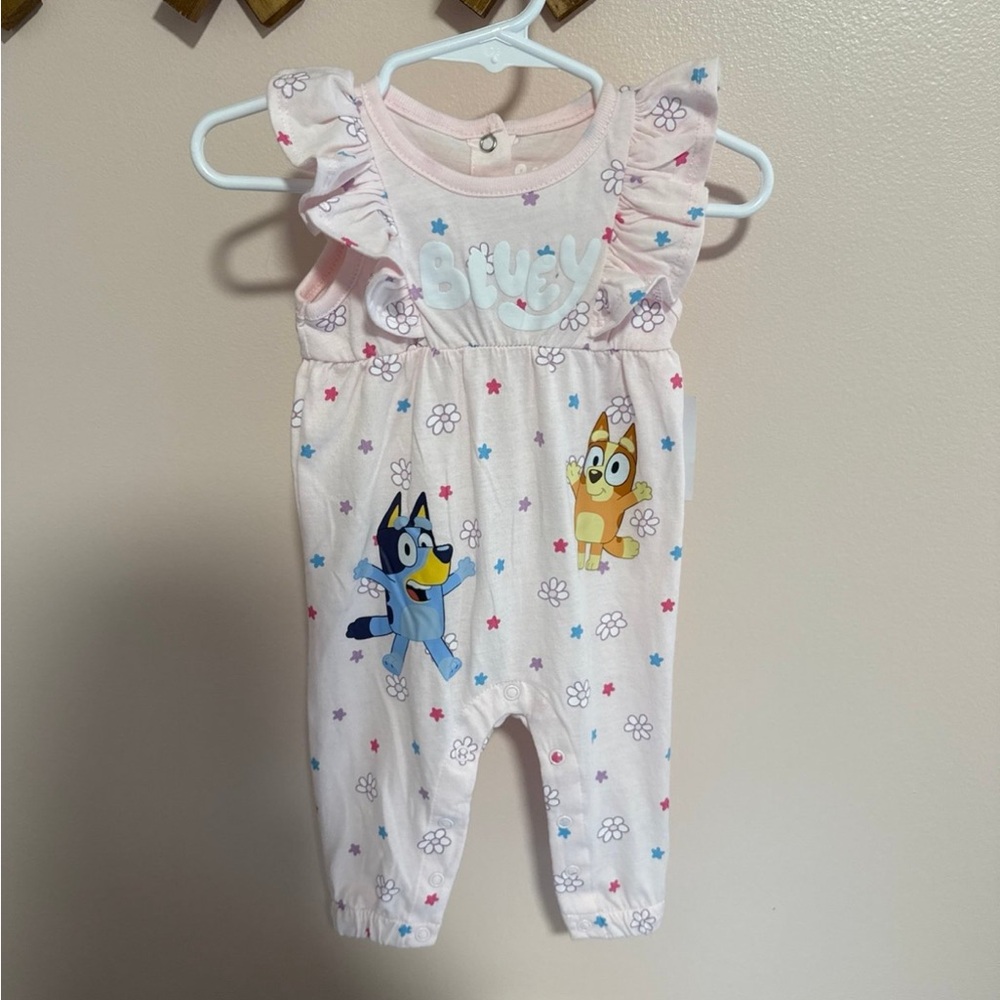 Bluey Pink Baby Romper